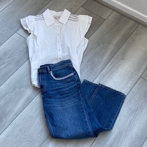 Ramy Brook Blue Straight Leg Jeans